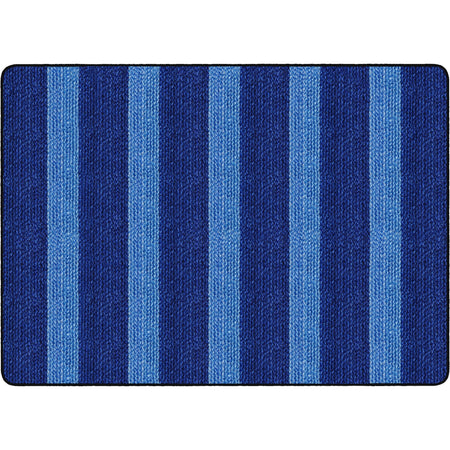 Flagship Carpets Basketweave Stripes Classroom Rug - 2000