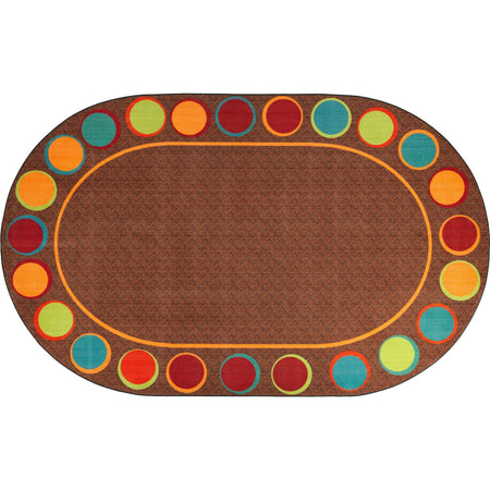 Flagship Carpets Calm Sitting Spots Oval Rug - 2000