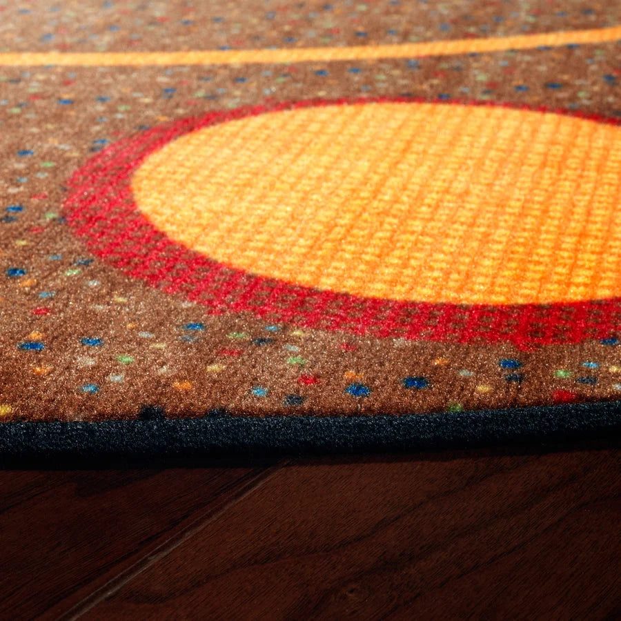 Flagship Carpets Calm Sitting Spots Oval Rug - Classic Multicolor Nylon - Rugs & Mats