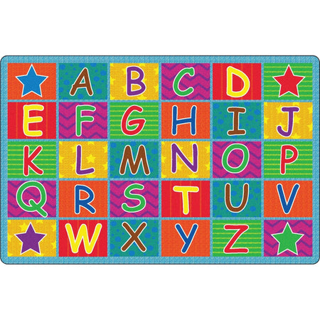 Flagship Carpets Cheerful Alphabet Classroom Rug - Educational Area - Multicolor - Rugs & Mats