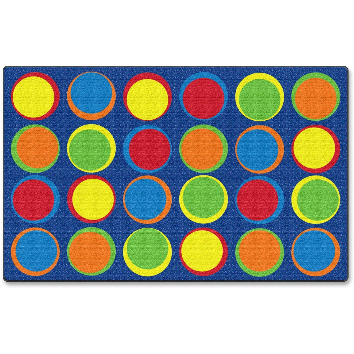 Flagship Carpets Cheerful Sitting Spots Rug - Classic Multicolor Nylon - Rugs & Mats