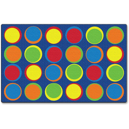 Flagship Carpets Cheerful Sitting Spots Rug - Classic Multicolor Nylon - Rugs & Mats