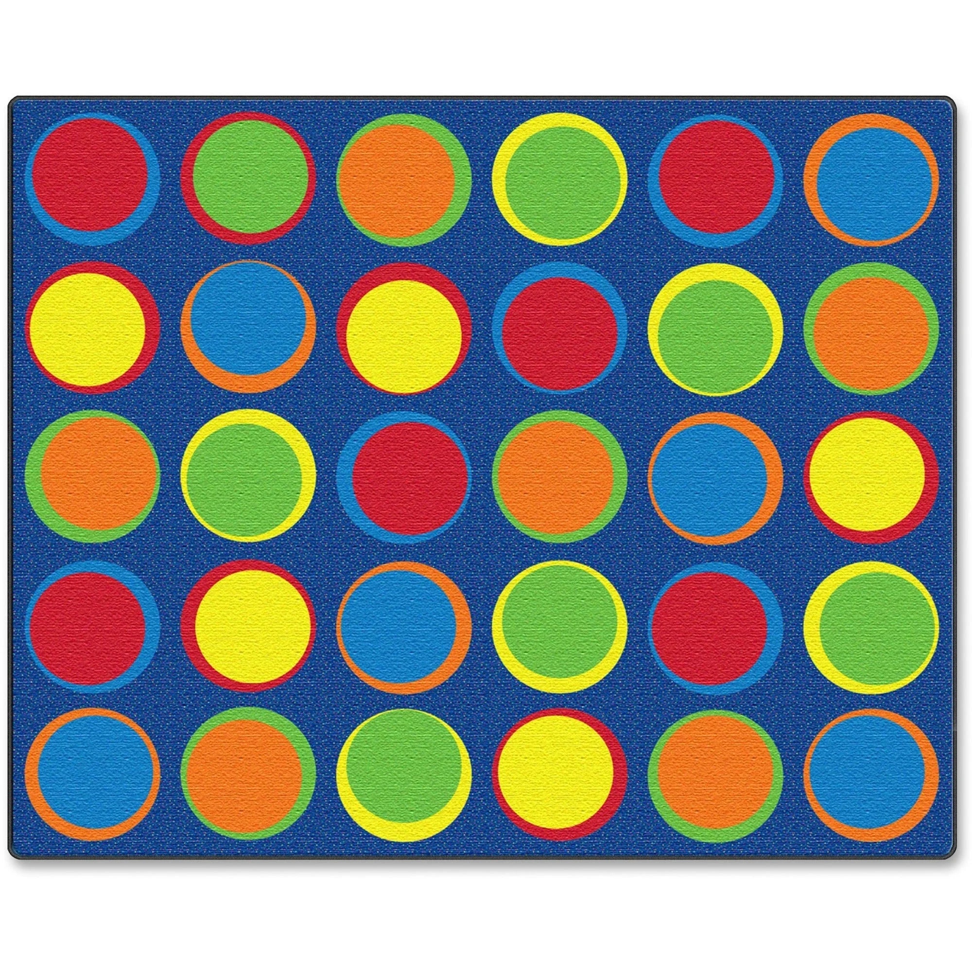 Flagship Carpets Cheerful Sitting Spots Rug - Classic Multicolor Nylon - Rugs & Mats