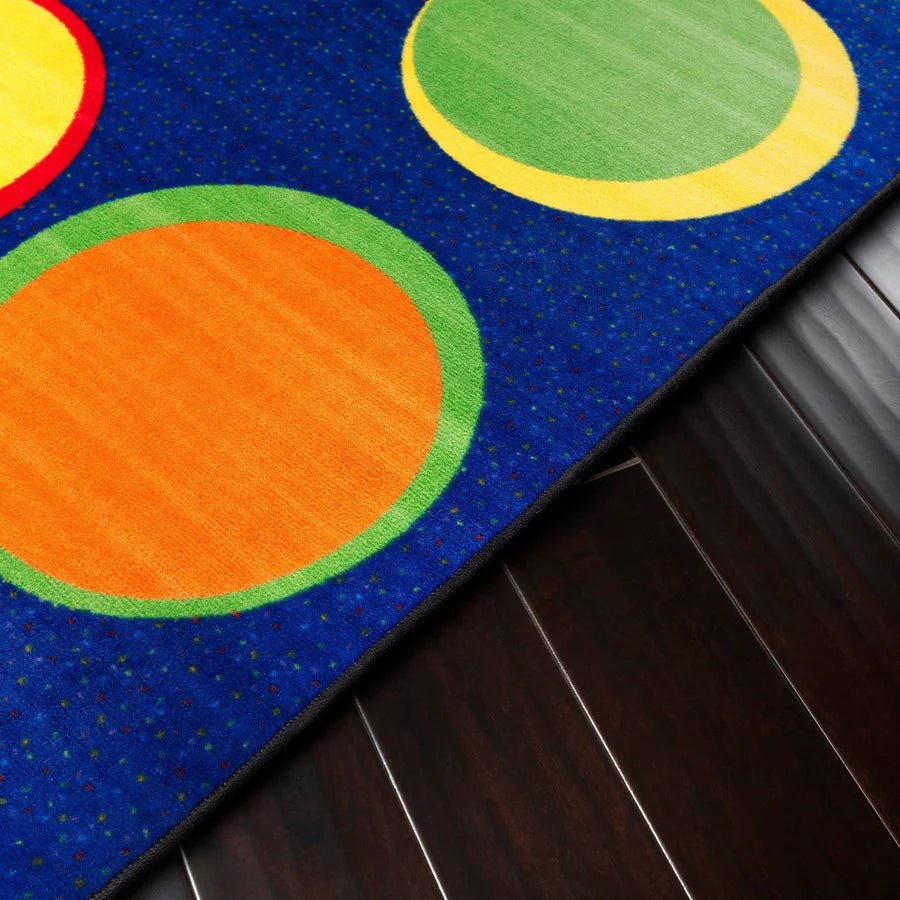 Flagship Carpets Cheerful Sitting Spots Rug - Classic Multicolor Nylon - Rugs & Mats
