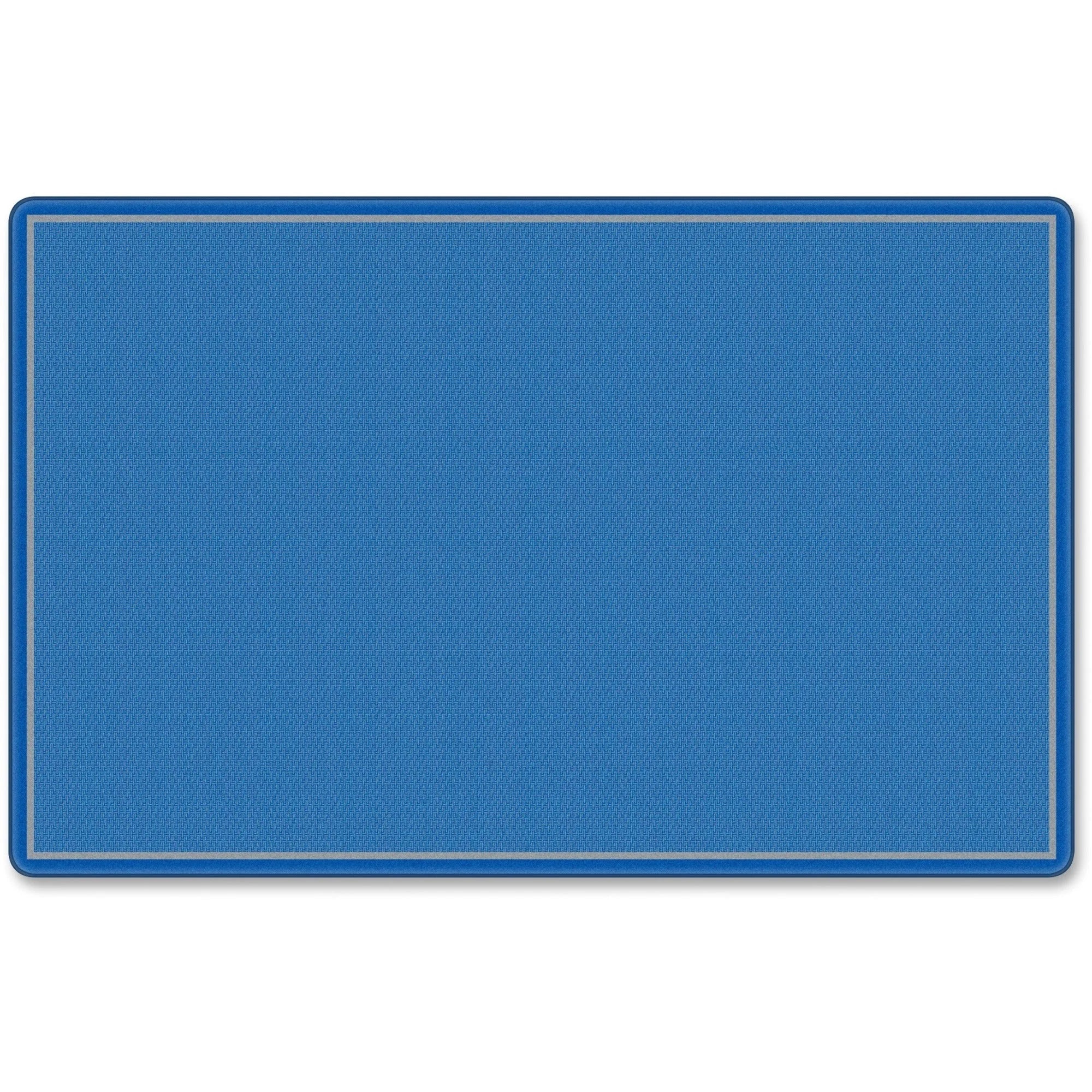 Flagship Carpets Classic All-Over Weave Blue Rug - 12 ft x 90’’ - Nylon - Rugs & Mats