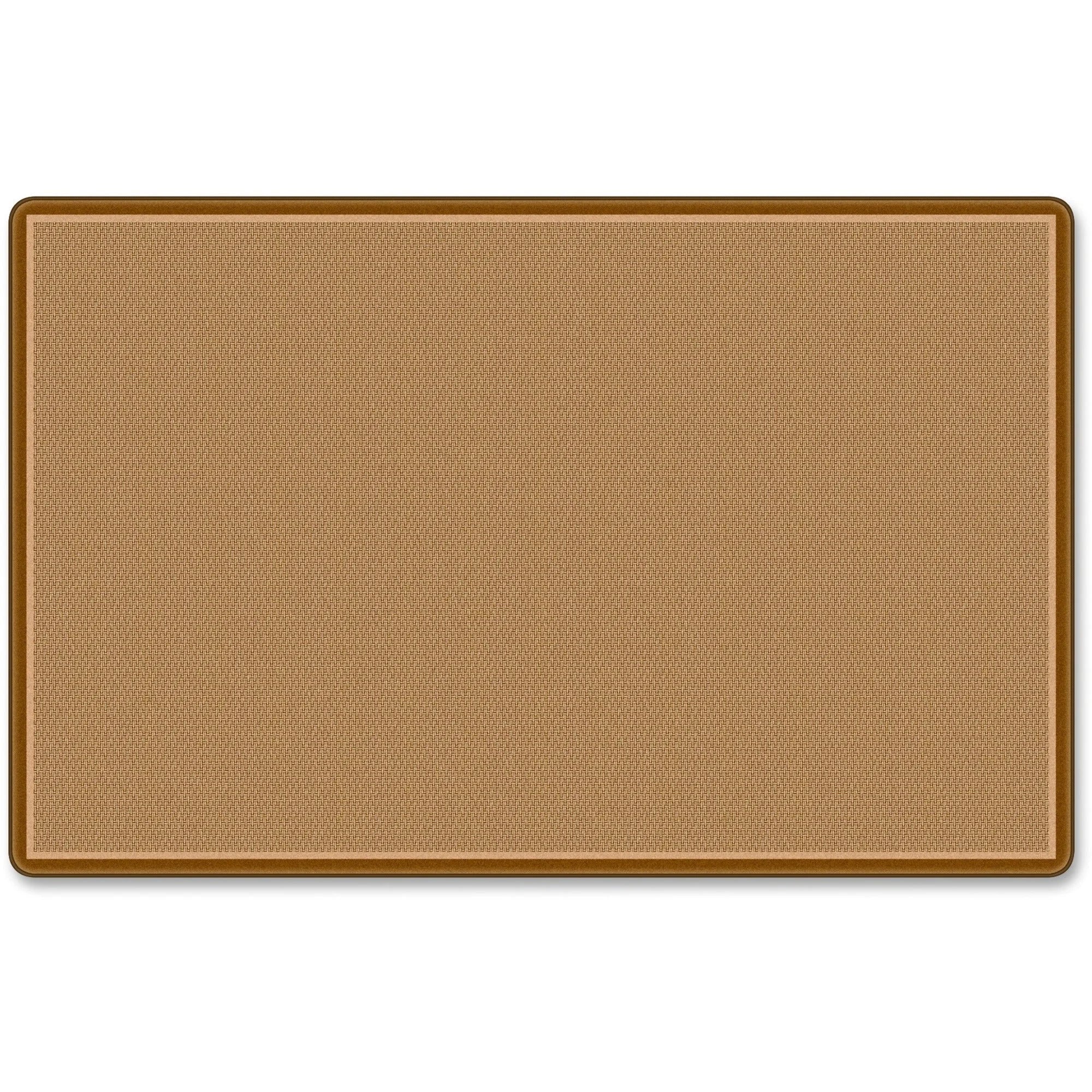 Flagship Carpets Classic All-Over Weave Solid Color Rug - Tan Nylon - Rugs & Mats