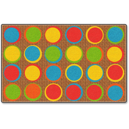 Flagship Carpets Classic Calm Sitting Spots Rectangle Rug - Multicolor Nylon - Rugs & Mats