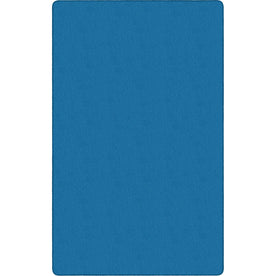 Flagship Carpets Classic Solid Color 12’ Rectangle Rug - Blue Nylon - Rugs & Mats