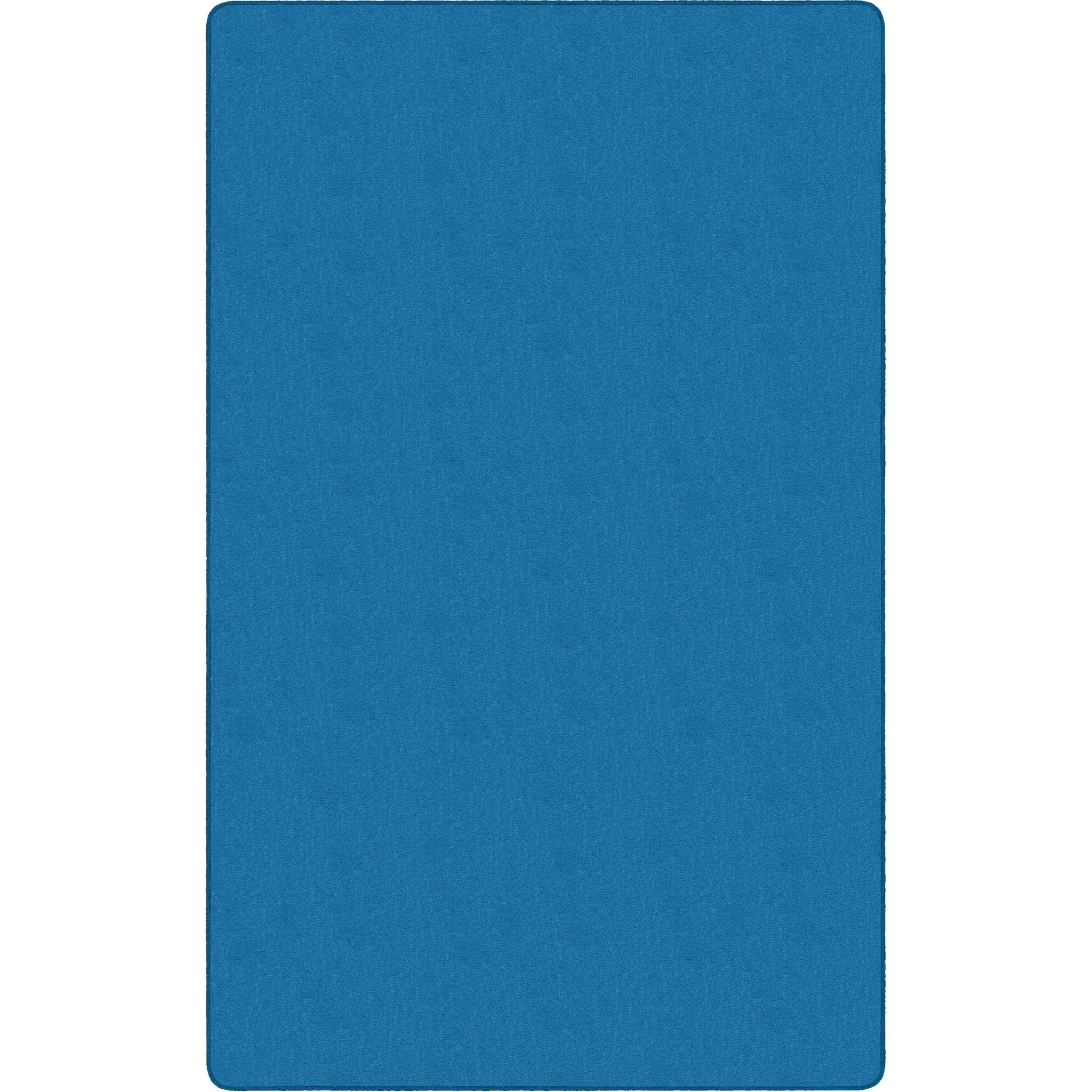 Flagship Carpets Classic Solid Color 12’ Rectangle Rug - Blue Nylon - Rugs & Mats