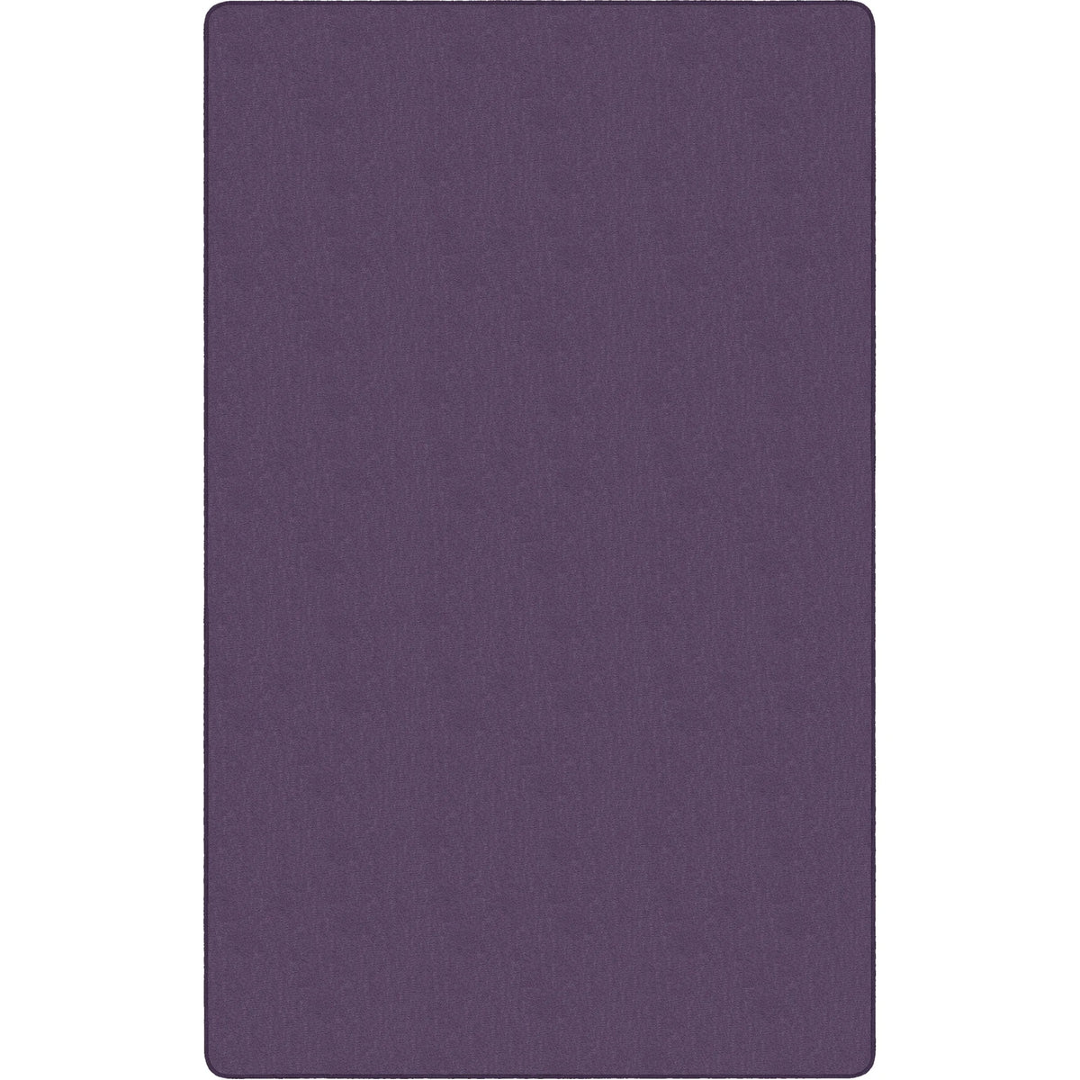 Flagship Carpets Classic Solid Color 12’ Rectangle Rug - Purple Nylon - Rugs & Mats