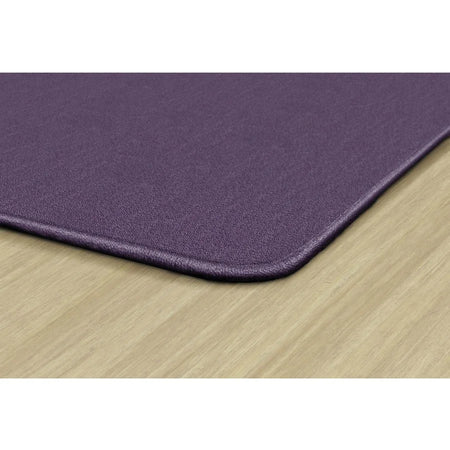 Flagship Carpets Classic Solid Color 12’ Rectangle Rug - Purple Nylon - Rugs & Mats