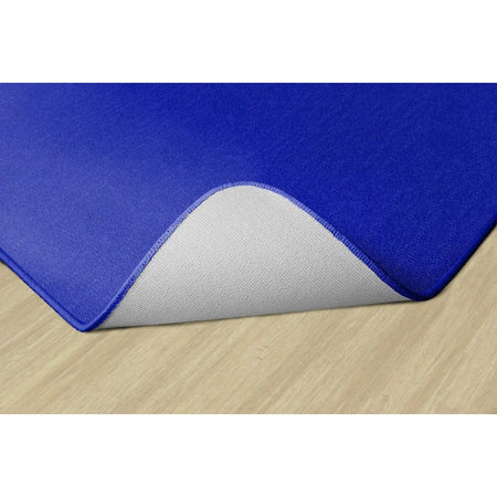 Flagship Carpets Classic Solid Color 12’ Square Rug - Royal Blue Nylon - Rugs & Mats