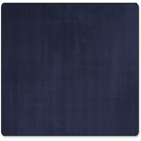Flagship Carpets Classic Solid Color 12’ Square Rug - Traditional Navy Nylon - Rugs & Mats