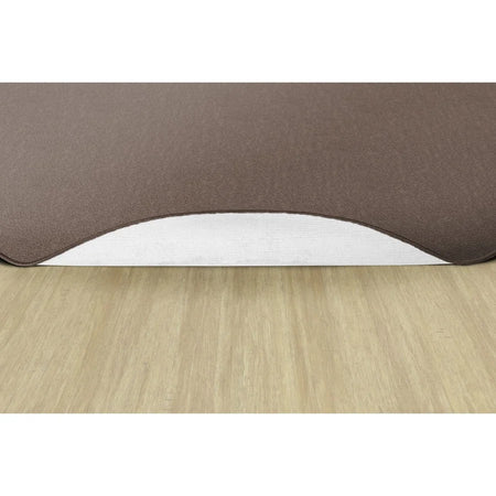 Flagship Carpets Classic Solid Color 6’ Round Rug - Almond Nylon Circle - Rugs & Mats