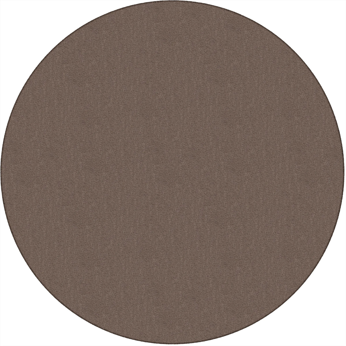 Flagship Carpets Classic Solid Color 6’ Round Rug - Almond Nylon Circle - Rugs & Mats