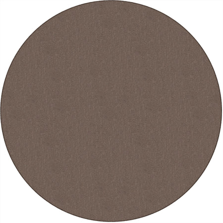 Flagship Carpets Classic Solid Color 6’ Round Rug - Almond Nylon Circle - Rugs & Mats