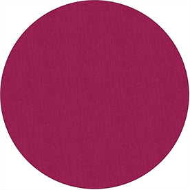 Flagship Carpets Classic Solid Color 6’ Round Rug - Cranberry Nylon Circle - Rugs & Mats