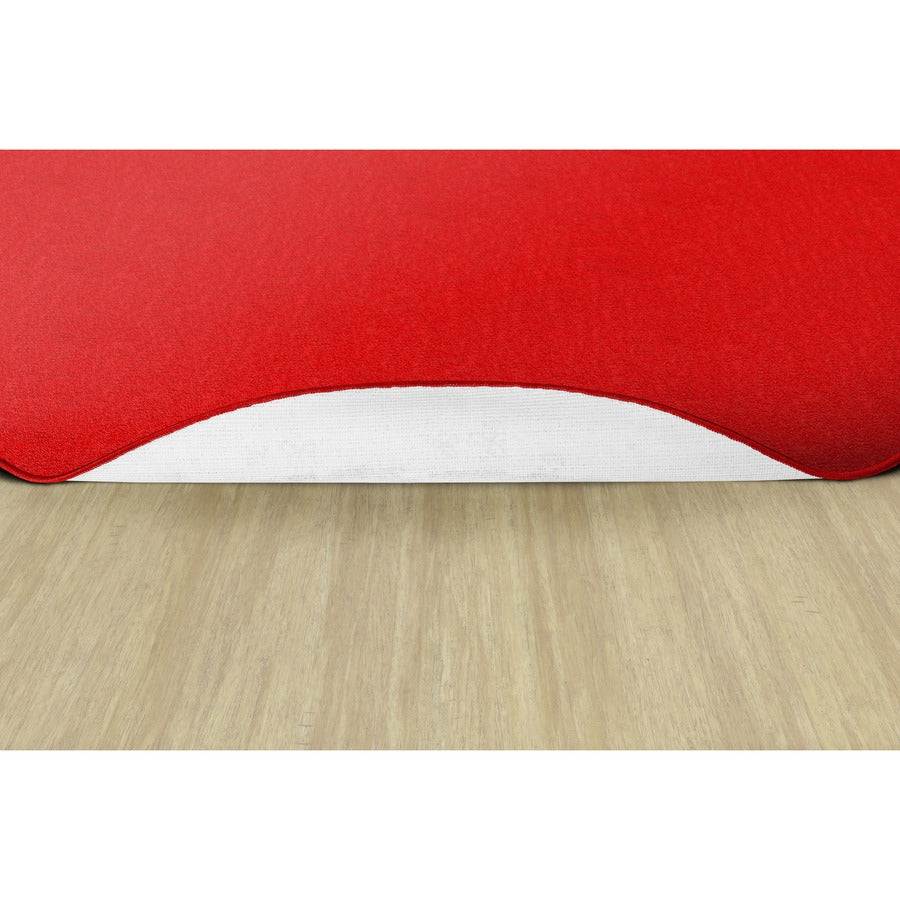 Flagship Carpets Classic Solid Color 6' Round Rug - Bottom