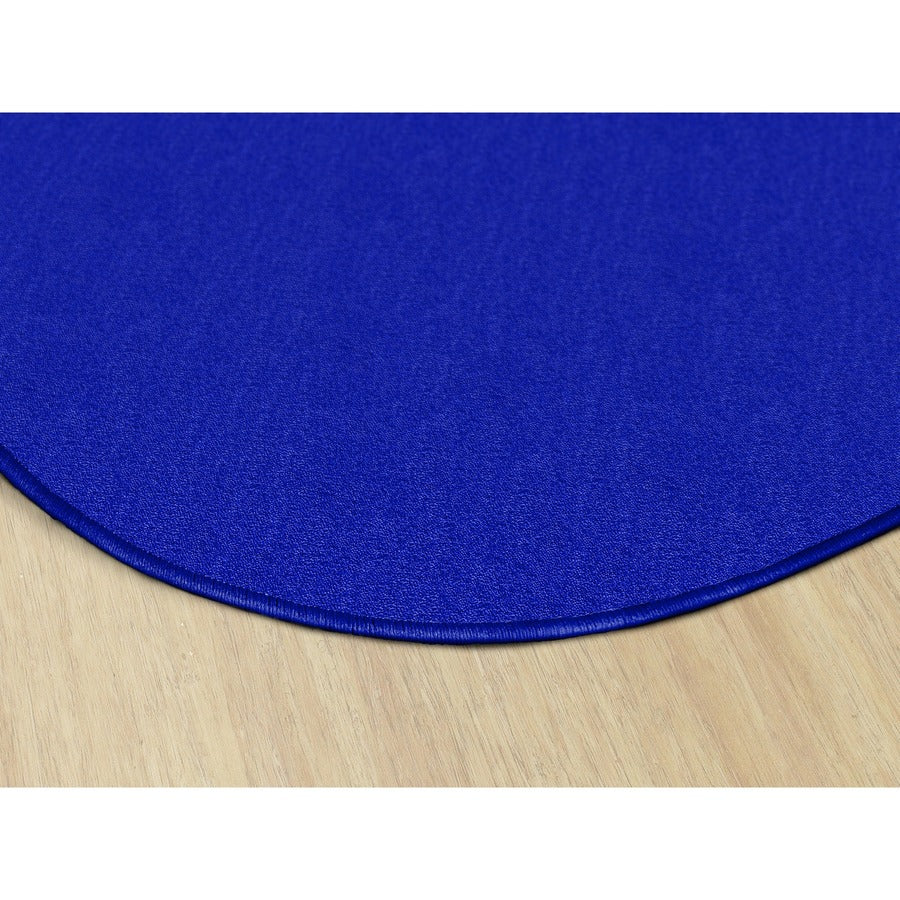 Flagship Carpets Classic Solid Color 6' Round Rug - Front