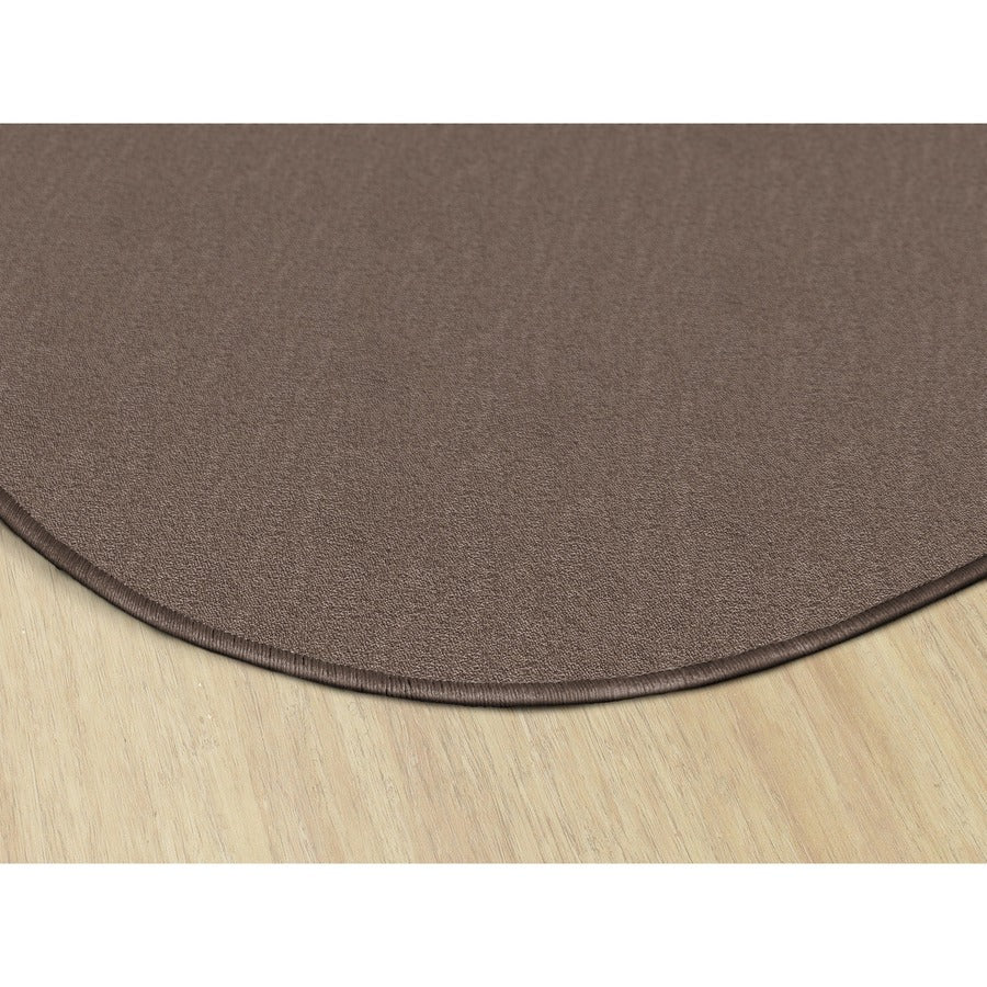 Flagship Carpets Classic Solid Color 6' Round Rug - Rear