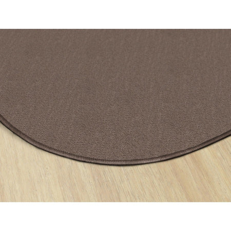 Flagship Carpets Classic Solid Color 6' Round Rug - Rear