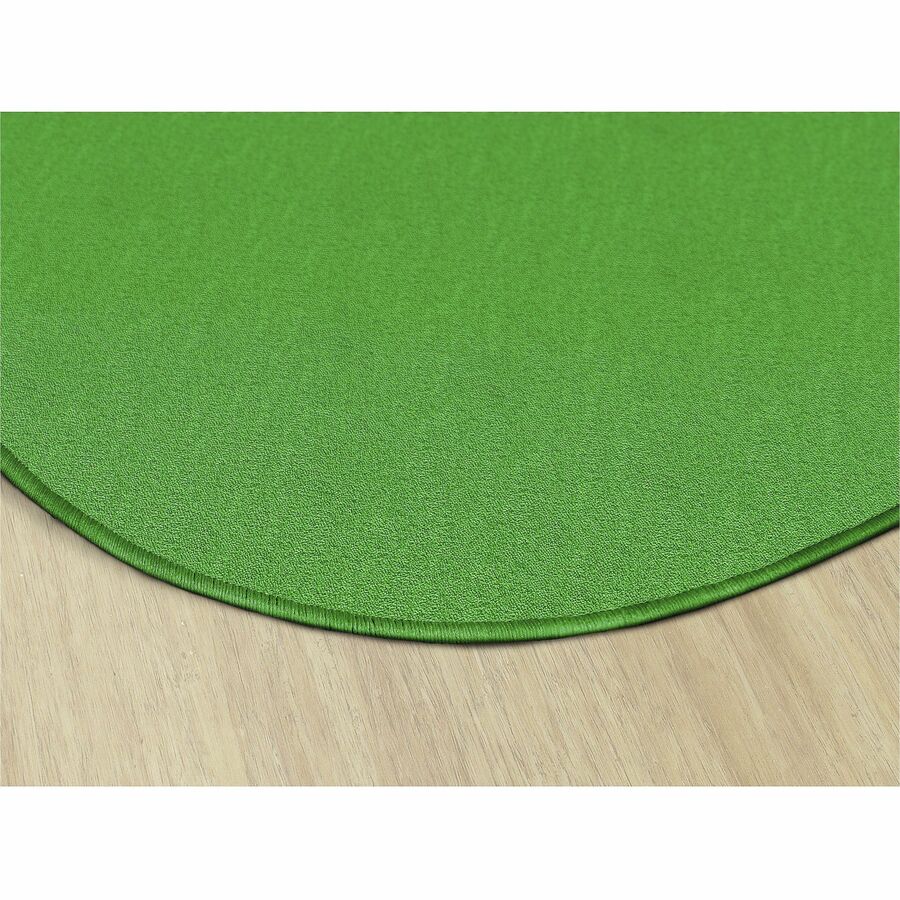Flagship Carpets Classic Solid Color 6' Round Rug - Rear