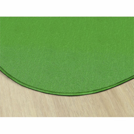 Flagship Carpets Classic Solid Color 6' Round Rug - Rear
