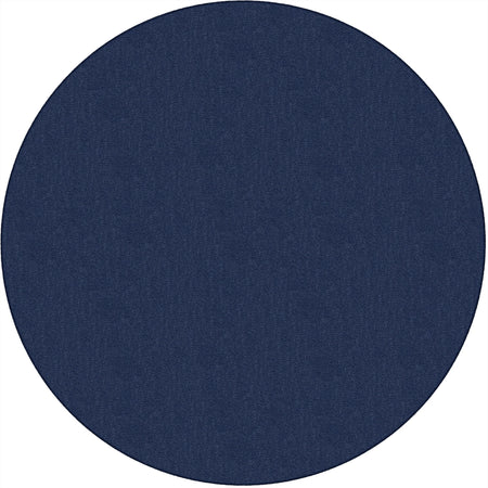 Flagship Carpets Classic Solid Color 6’ Round Rug - Navy Nylon Circle - Rugs & Mats