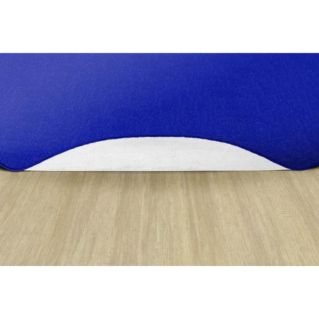 Flagship Carpets Classic Solid Color 6’ Round Rug - Royal Blue Nylon - Rugs & Mats