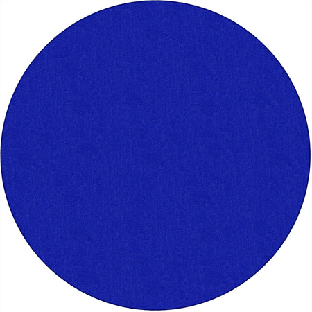 Flagship Carpets Classic Solid Color 6’ Round Rug - Royal Blue Nylon - Rugs & Mats
