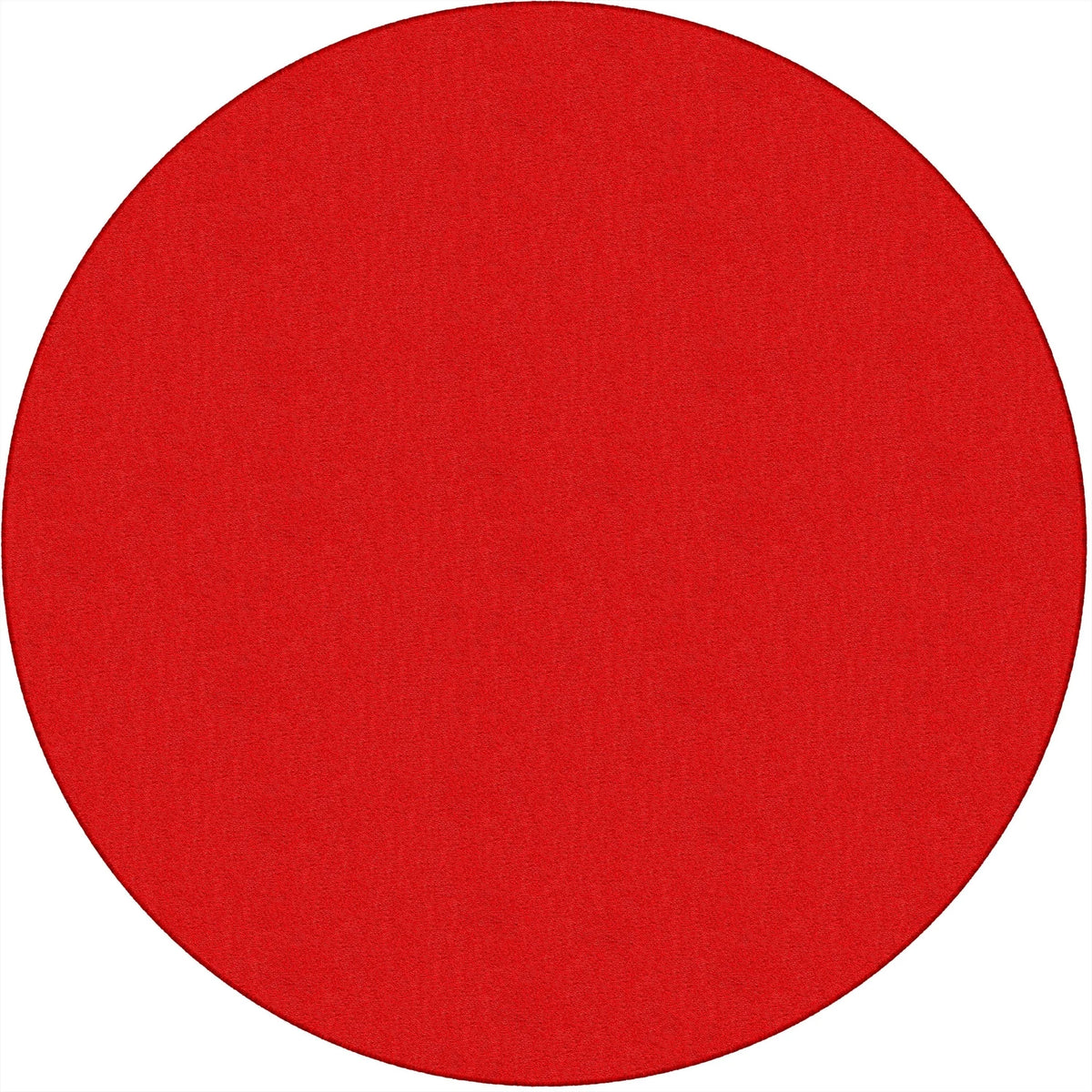 Flagship Carpets Classic Solid Color 6’ Round Rug - Traditional Circle Floor - Rugs & Mats