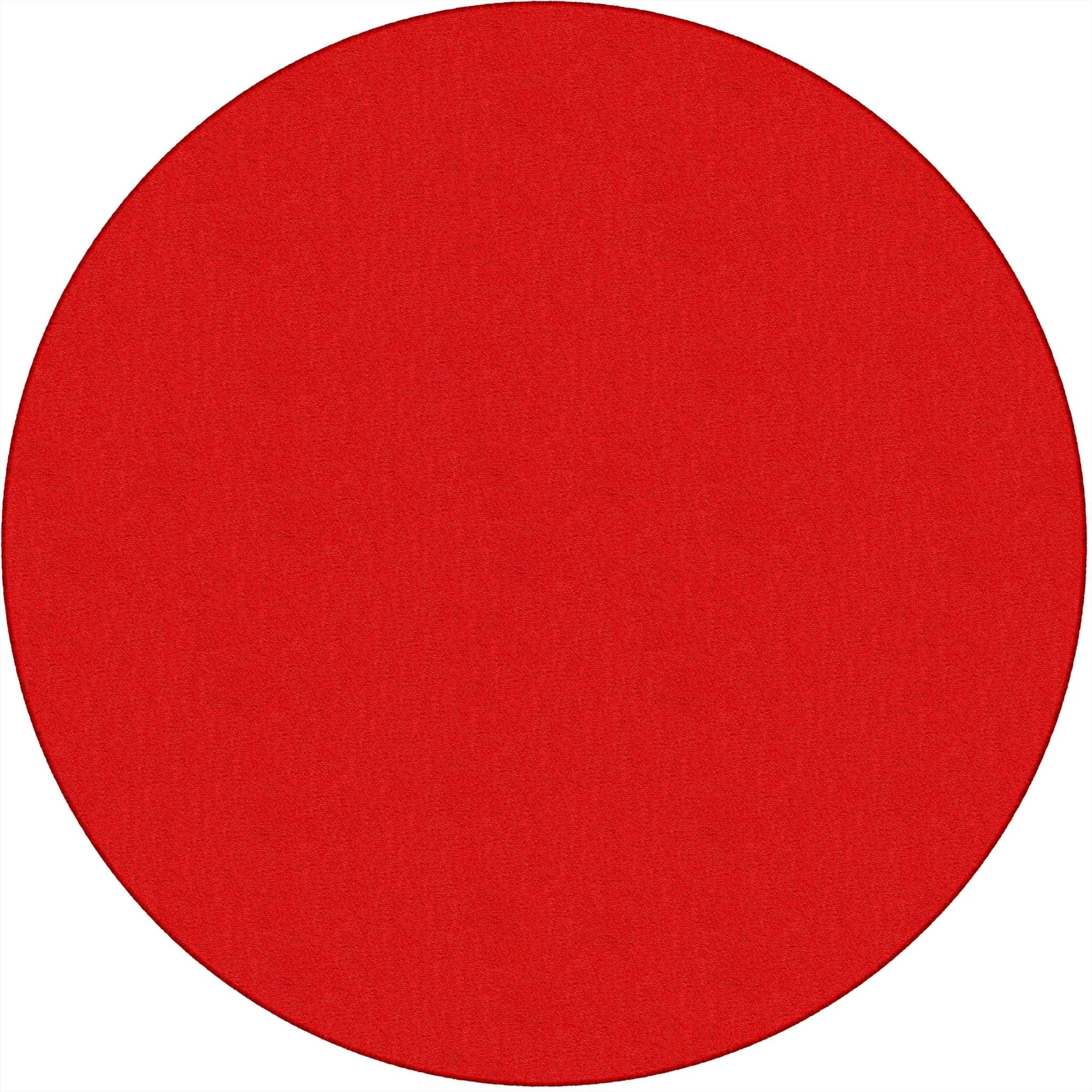 Flagship Carpets Classic Solid Color 6’ Round Rug - Traditional Circle Floor - Rugs & Mats