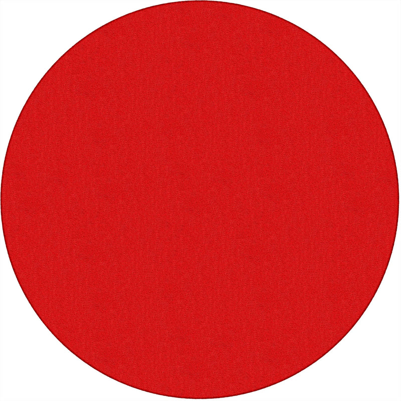 Flagship Carpets Classic Solid Color 6’ Round Rug - Traditional Circle Floor - Rugs & Mats