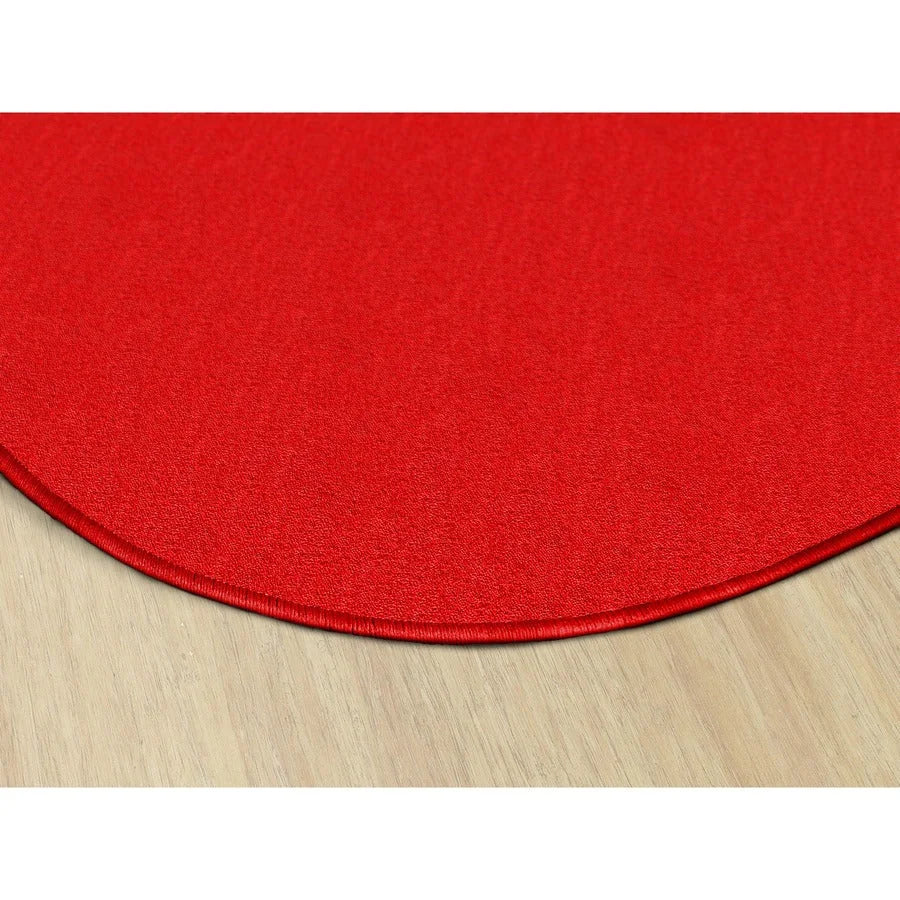 Flagship Carpets Classic Solid Color 6’ Round Rug - Traditional Circle Floor - Rugs & Mats