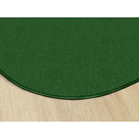 Flagship Carpets Classic Solid Color 6’ Round Rug - Traditional Circle Design - Rugs & Mats