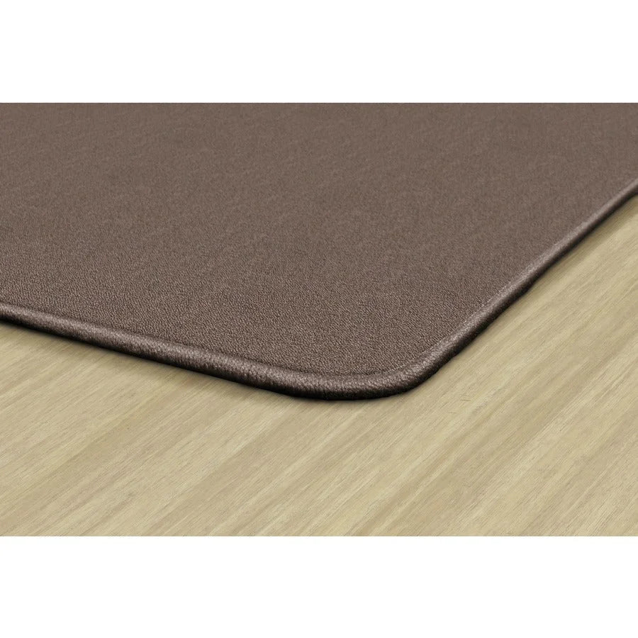 Flagship Carpets Classic Solid Color 6’ Square Rug - Almond Nylon - Rugs & Mats