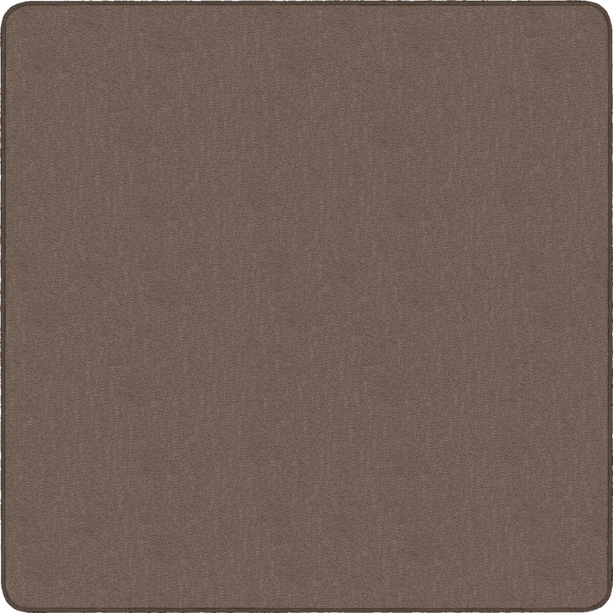 Flagship Carpets Classic Solid Color 6’ Square Rug - Almond Nylon - Rugs & Mats
