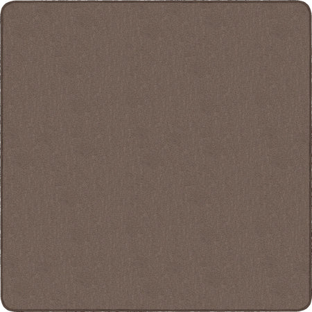 Flagship Carpets Classic Solid Color 6’ Square Rug - Almond Nylon - Rugs & Mats