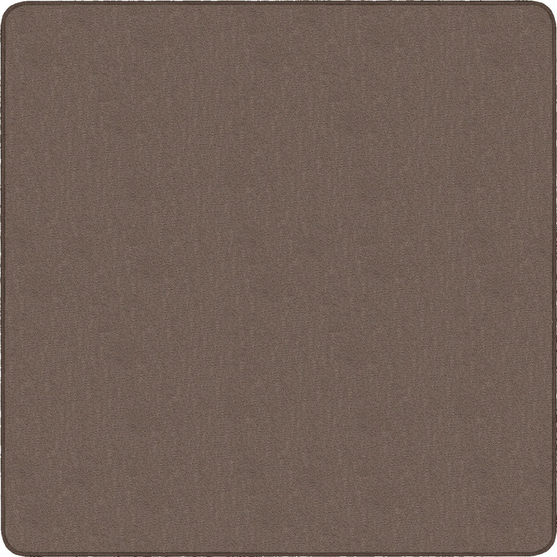 Flagship Carpets Classic Solid Color 6’ Square Rug - Almond Nylon - Rugs & Mats