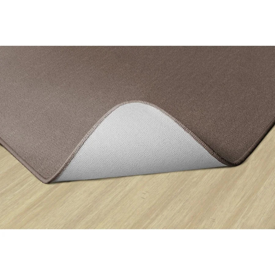 Flagship Carpets Classic Solid Color 6’ Square Rug - Almond Nylon - Rugs & Mats