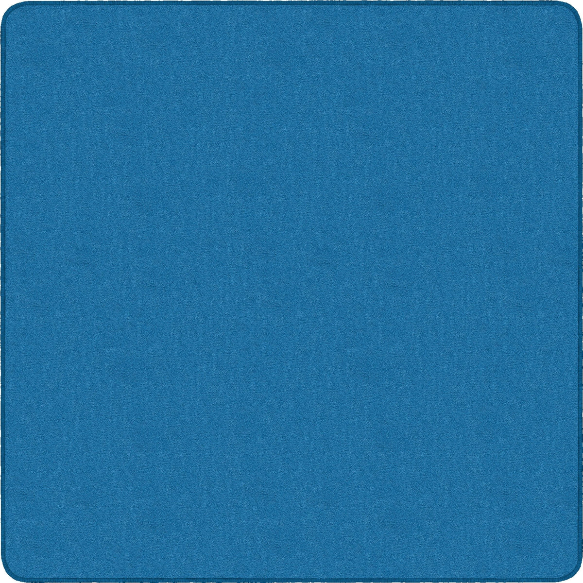 Flagship Carpets Classic Solid Color 6’ Square Rug - Blue Nylon - Rugs & Mats