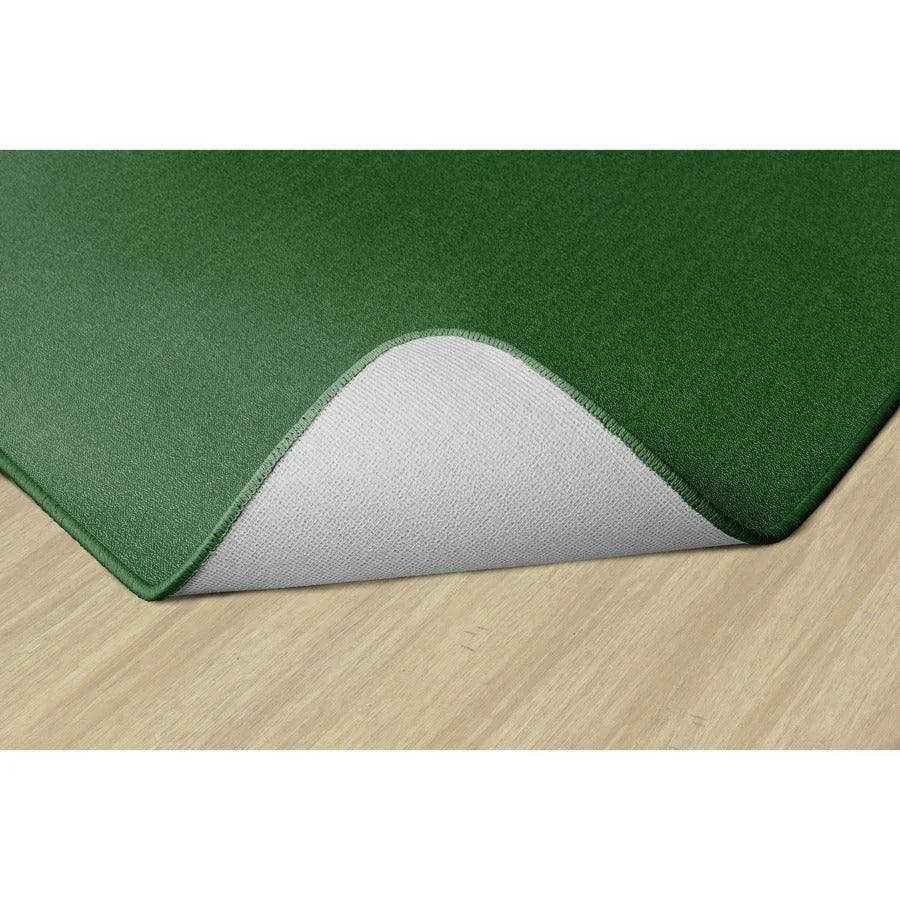 Flagship Carpets Classic Solid Color 6’ Square Rug - Clover Nylon - Rugs & Mats