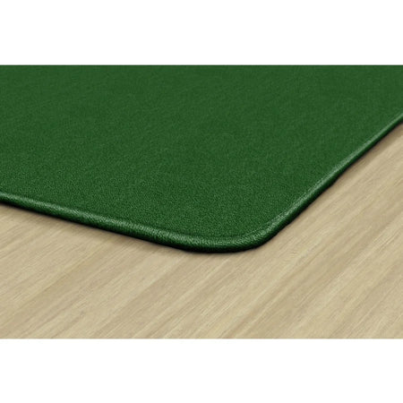 Flagship Carpets Classic Solid Color 6’ Square Rug - Clover Nylon - Rugs & Mats