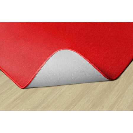 Flagship Carpets Classic Solid Color 6' Square Rug - Bottom