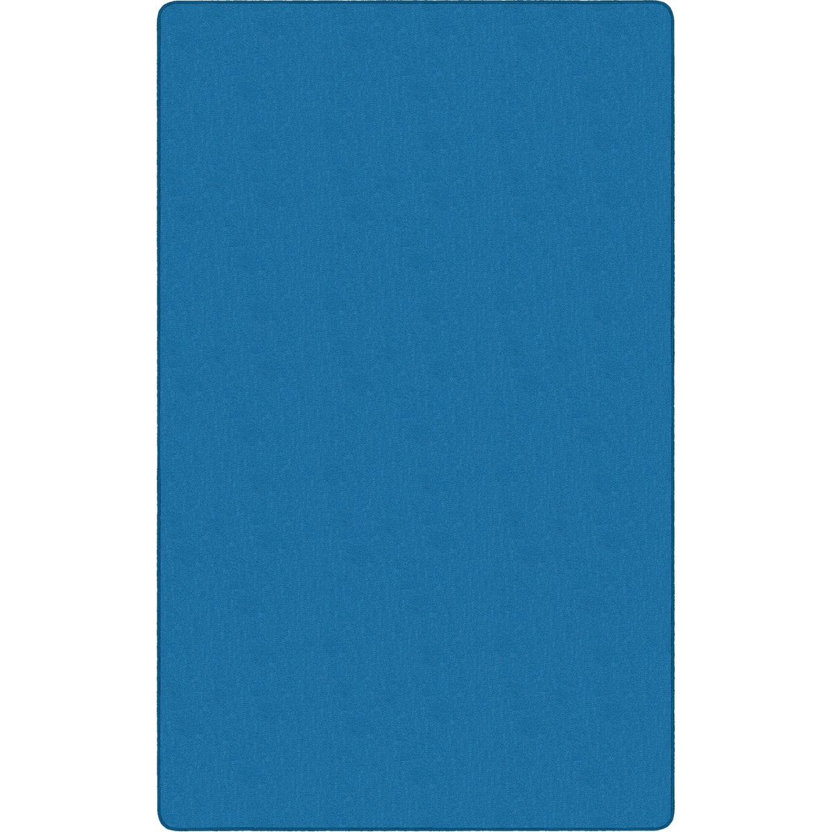 Flagship Carpets Classic Solid Color 9’ Rectangle Rug - Blue Nylon - Rugs & Mats