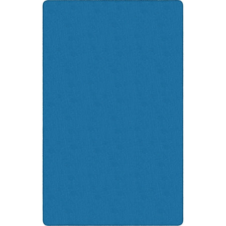 Flagship Carpets Classic Solid Color 9’ Rectangle Rug - Blue Nylon - Rugs & Mats