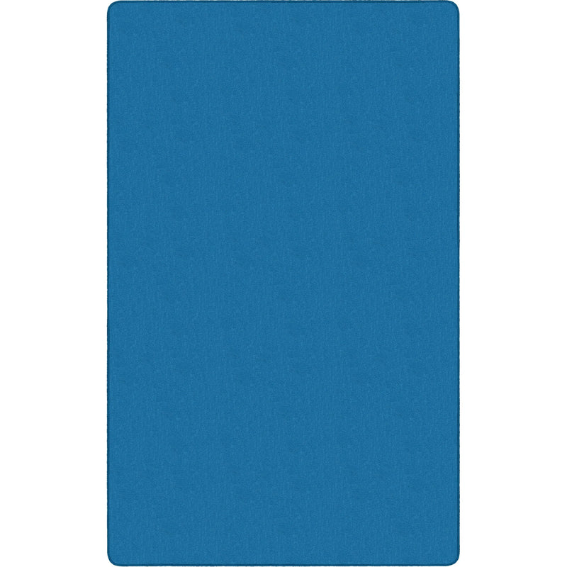 Flagship Carpets Classic Solid Color 9’ Rectangle Rug - Blue Nylon - Rugs & Mats