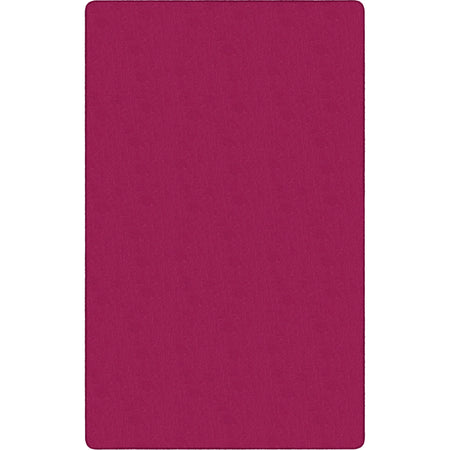Flagship Carpets Classic Solid Color 9’ Rectangle Rug - Cranberry Nylon - Rugs & Mats