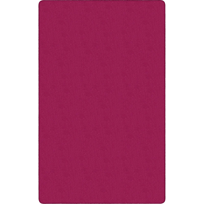 Flagship Carpets Classic Solid Color 9’ Rectangle Rug - Cranberry Nylon - Rugs & Mats