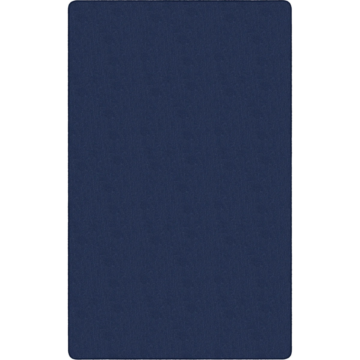 Flagship Carpets Classic Solid Color 9’ Rectangle Rug - Navy Nylon - Rugs & Mats